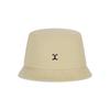 VARZAR VA Curved Logo Short Visor Bucket Hat Beige