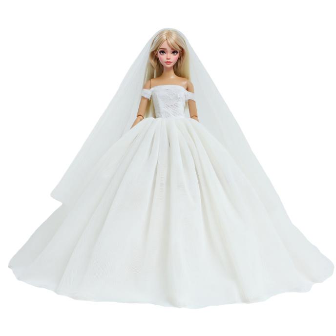 Bunte 11,5'' Mädchenpuppe Ballkleider Partykleider für 30cm 11,8'' Puppenkleidung Hochzeit Braut Outfits (KEINE PUPPEN)