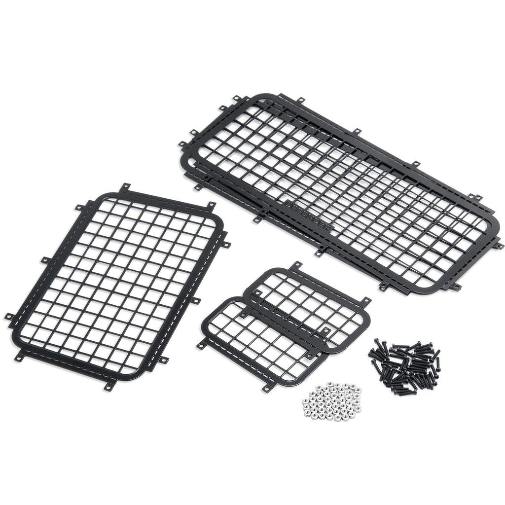 TRZX Stainless Steel RC Window Mesh Protective Net Mesh Window Cover for 110 Traxxas TRX-4 RC Crawler Car