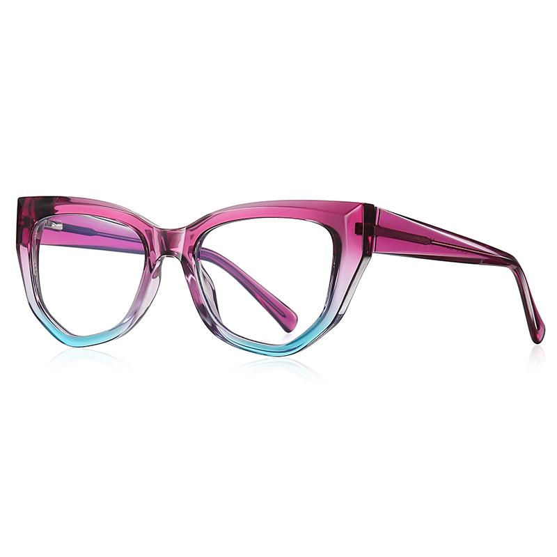 0 -0.5 -0.75 To -6.0 Anti Blue Light Cat Eye Nearsighted Glasses For Women Fashion  Hyperopia Eyeglasses Power +0.5 To +4.0
