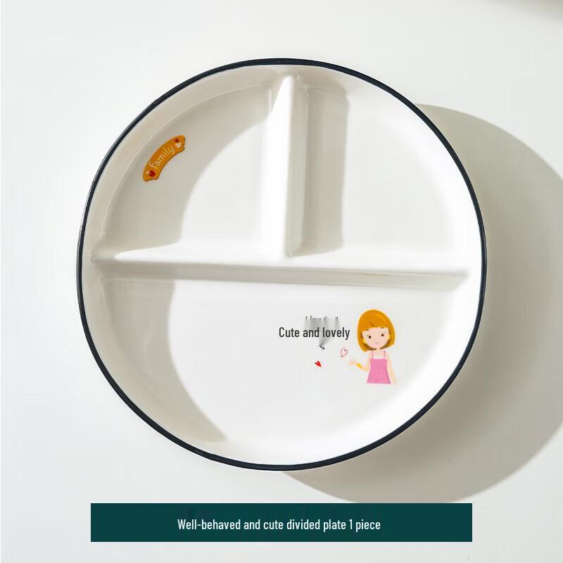 Разделенная керамическая диетическая тарелка