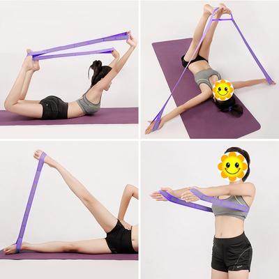 Yoga Stretching Band 9 Loops High Elasticity Fitness Exercise Resistance Bands For Yoga Pilates Gym