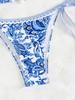 European & American Print Sexy Tie-up Bikini Set (2025)