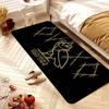 Fashion Drake OvO OWL Floor Mat Non-Slip Laundry Room Mat Laundry Decor Balcony Child Living Room Bedside Mats