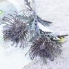 Artificial Flowers Short Branch Crab Claw 2 Fork Pincushion Christmas Garland Vase for Home Wedding Decoration Fake Planting