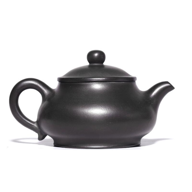 220ml Original Ore Yellow Ručně vyráběná fialová hliněná čajová konvice, Panhu čajová konvice, Varná konvice, Kung Fu čajová sada