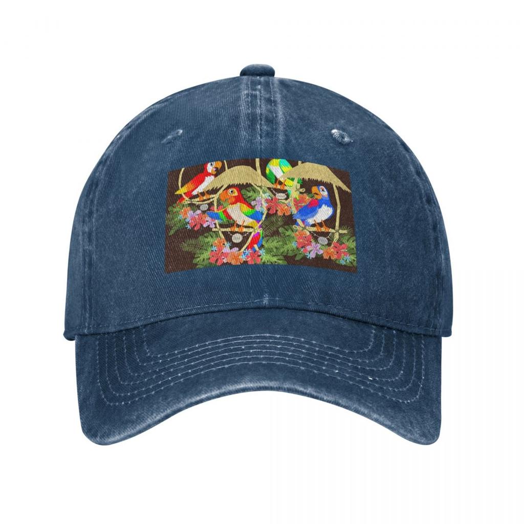 Tiki Room Welcome To Our Tropical Hideaway Poster Baseball Cap Golf Hat Vintage GentleUnisex Hat Cute Unisexs Luxury Womens