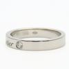 Used CARTIER Ring Engraved EU#47 47 Pt950Platinum/diamond 4.4g Platinum 2PD