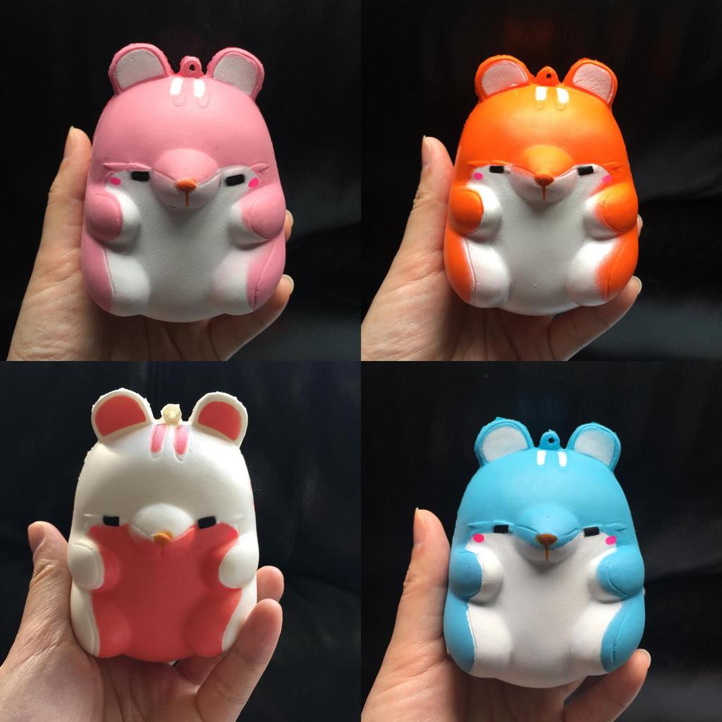 Cute Hamster Squishy Phone Charm With Pu Foam For Stress Relief And Gift Use