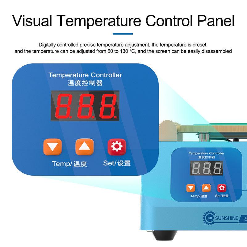 SUNSHINE SS-918L LCD Screen Separator Machine Temperature Adjusted 50 To 130 °C for Phone Touch Screen Separation Repair