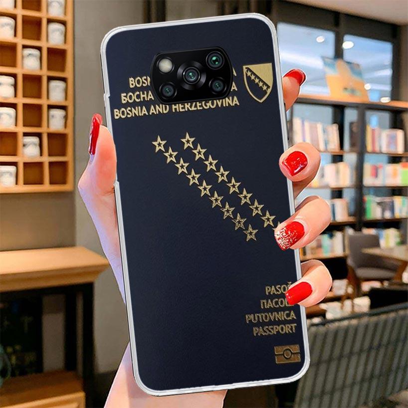 Bosnia And Herzegovina Flag Cover Phone Case For Xiaomi Poco F7 Ultra X7 X6 X5 Pro M7 Redmi 15C 15 13C 13 12C 12 10C 10 9A 9C 9T