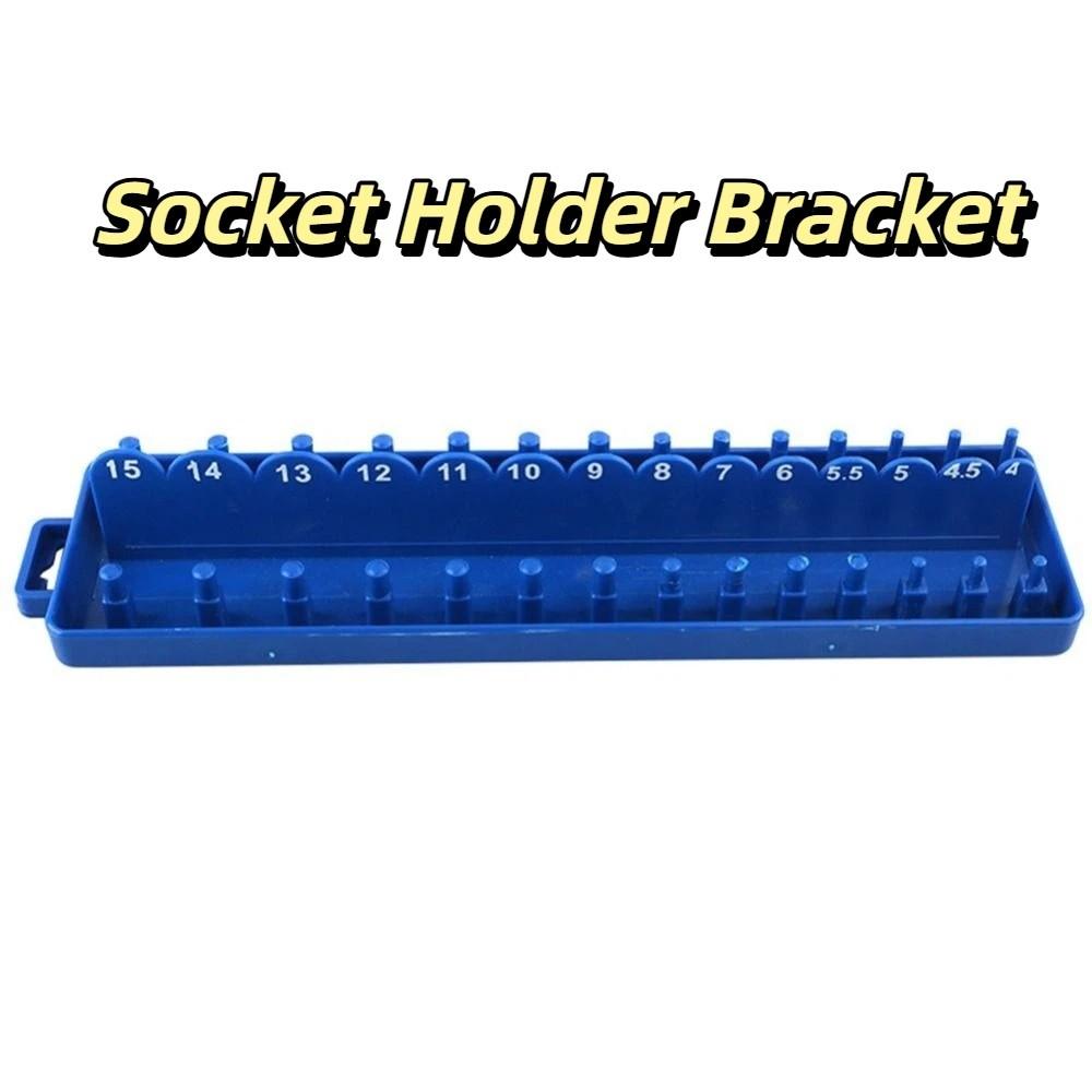 Blue Color Socket Tray Metric Size Wrench Holder Wrench Head Storage Socket Organizer  Tool Storage