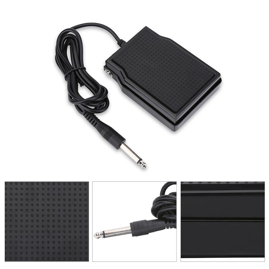 Electronic Keyboard Sustain Pedal Damper for Digital Piano Instrument Accessory Black
