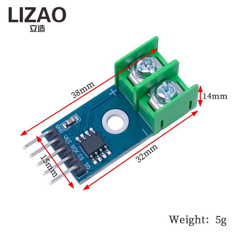LIZAO MAX6671 MAX11811 Thermoelement-Temperatursensor-Modul unterstützt K J N T E Typ Temperaturerfassungs-Acquisition-Board