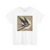 Unisex Adult T Shirt Minimalist Swallow Pastel Abstract Nature Bird Lover Artsy