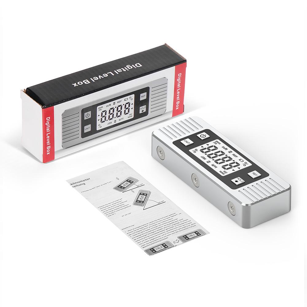 Digital Protractor Magnetic Inclinometer 360 Degree Electronic Level Angle Gauge for Construction Woodworking and Machinery