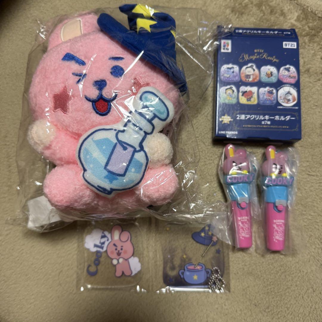 

[Б/У] РАСПРОДАЖА Плюшевый брелок-шарм BT21 в виде печеньки