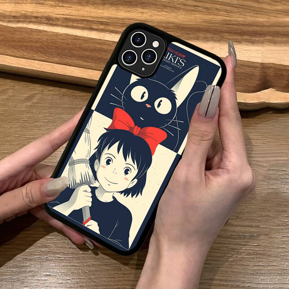 Anime Ki-Kiki Lieferservice Handyhülle Silikon PC+TPU Für iPhone 11 12 13 14 15 16 17 Pro Max Hülle Mobile Cases