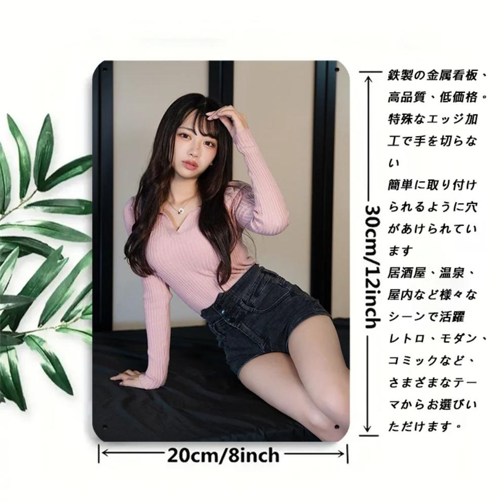 Retro Metal Wall Art Sign Minimalist 2D Flat Decor for Bedroom Living Room Home