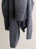 Women's 100% Wool V-Neck Sweater: Autumn/Winter Loose Knit Pullover