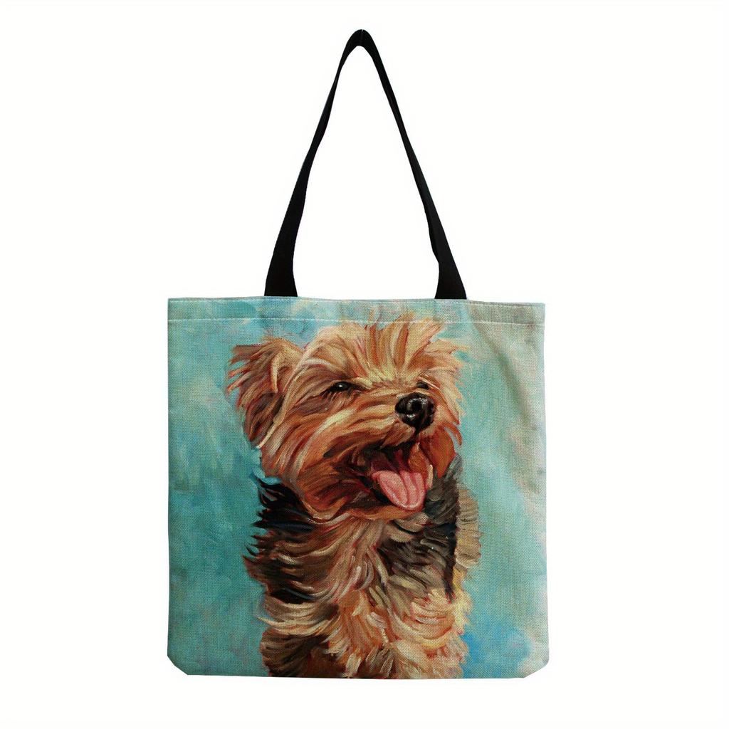 Cartoon Shoulder Bag Women Animal Dog Shopping Bag Teen Casual Bagel Dog Tote Bag Men Beagles Handbag