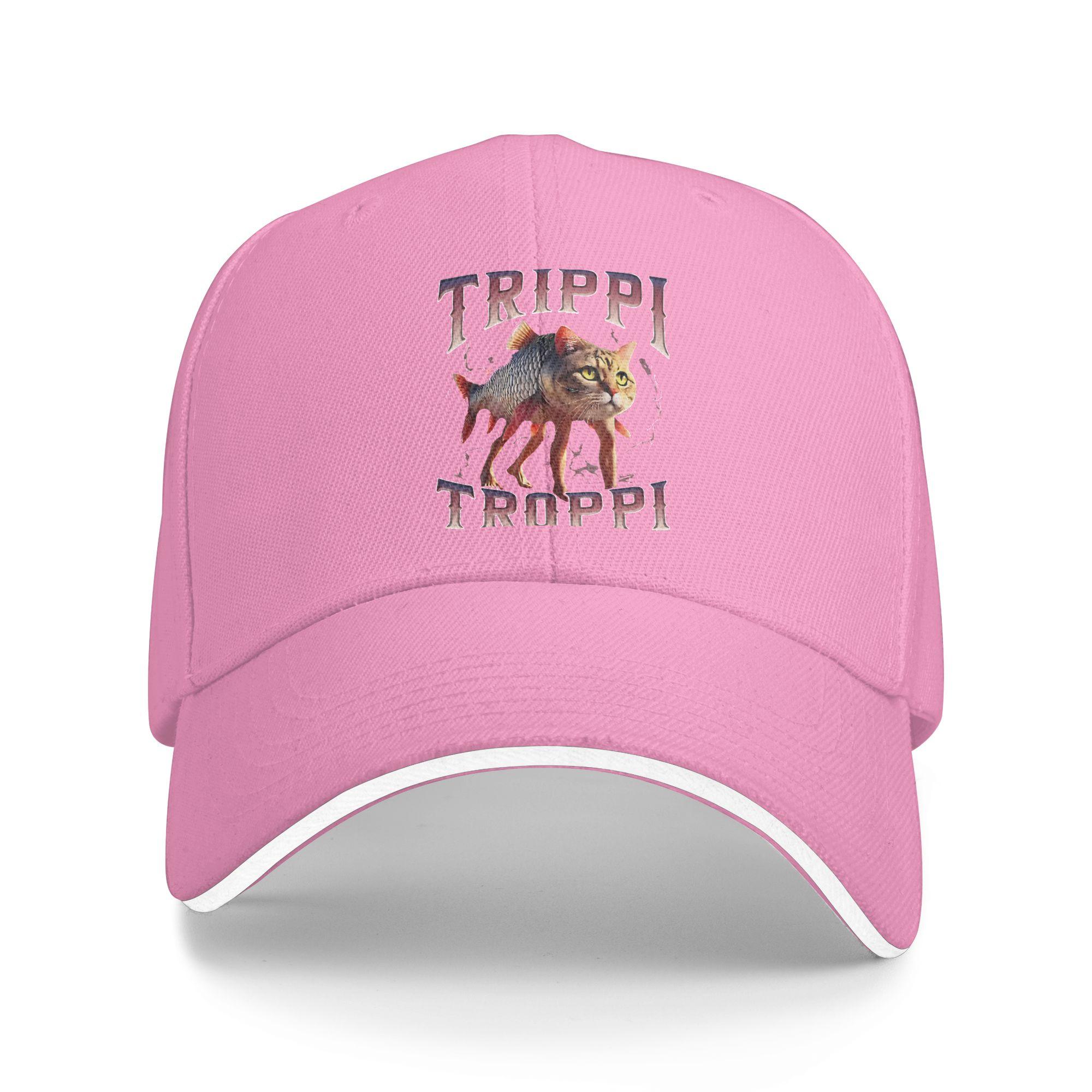 

Trippi Troppi Cat Baseball Cap Stylish Men Adult Trucker Hat High Quality Design Outdoor Sport Baseball Caps Gift Idea One Size розовый