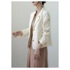 Schicke Frühlings Damen Off-White Anzugjacke für Liebhaberinnen von lässigem und einzigartigem Design
