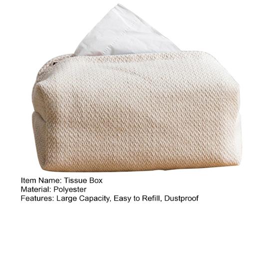 Tissue Box Washable Large Opening Storing Nordic Style Dining Room Napkin Dispenser Daily Use