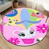 Littlest Pet Shop Round Area Rug,Carpet Rug for Living Room Bedroom Sofa Playroom Decor,Non-slip Floor Mat