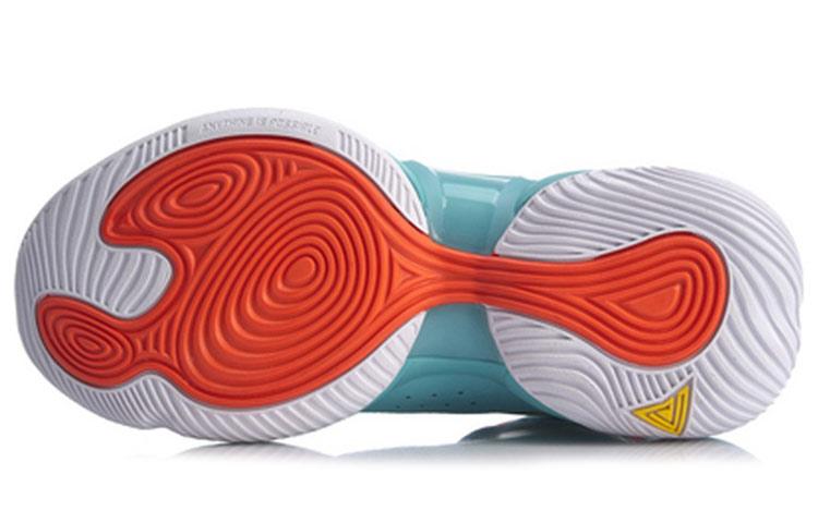 Li Ning Power 6 V2 Cushioning Slip Resistant Mid Top Basketball Shoes Men's Blue ABAQ005-2