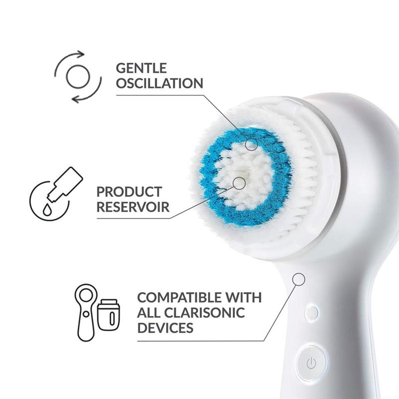 

4 Pack Brush Head Replacements Deep Pore Face For Clarisonic Mia 1, Mia 2, Mia Fit, Alpha For Smart Profile Uplift And Alpha
