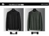 2025 Autumn Plus Size Men's Knitwear: Trendy Casual Round Neck Solid Color Long Sleeve Sweater
