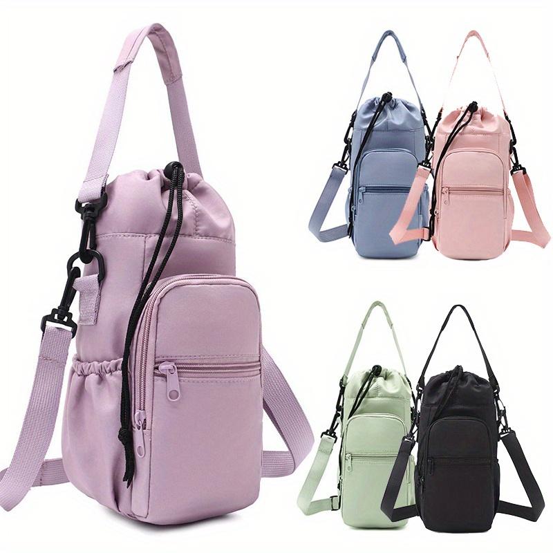 Water Bottle Crossbody Bag, Organizer with Multiple Pocket, Lightweight for Gym, Travel, Hiking, Everyday Ideal Gift for Outdoor