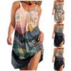 Women's Fashion Summer Printed Strapless Camisole Sleeveless Sling Dress