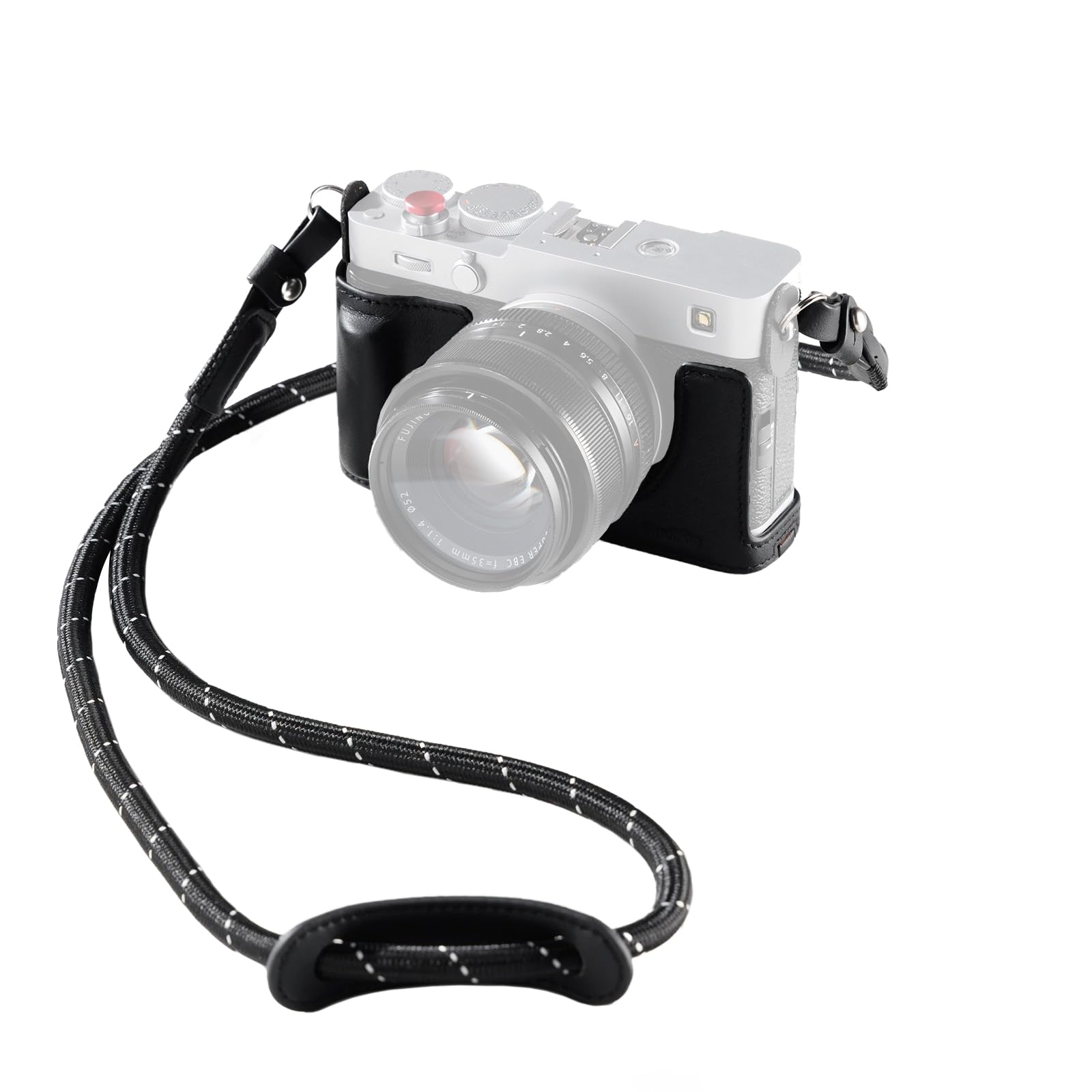

SmallRig Genuine Leather Case Kit for FUJIFILM X-E5, Vintage Half Body Shell with Shoulder Strap (Black) 5450