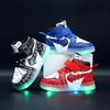 2025 LED Light-Up Leather Sneakers for Kids, Ages 1-6, Boys' & Girls' Sports Casual Shoes for Spring and Autumn