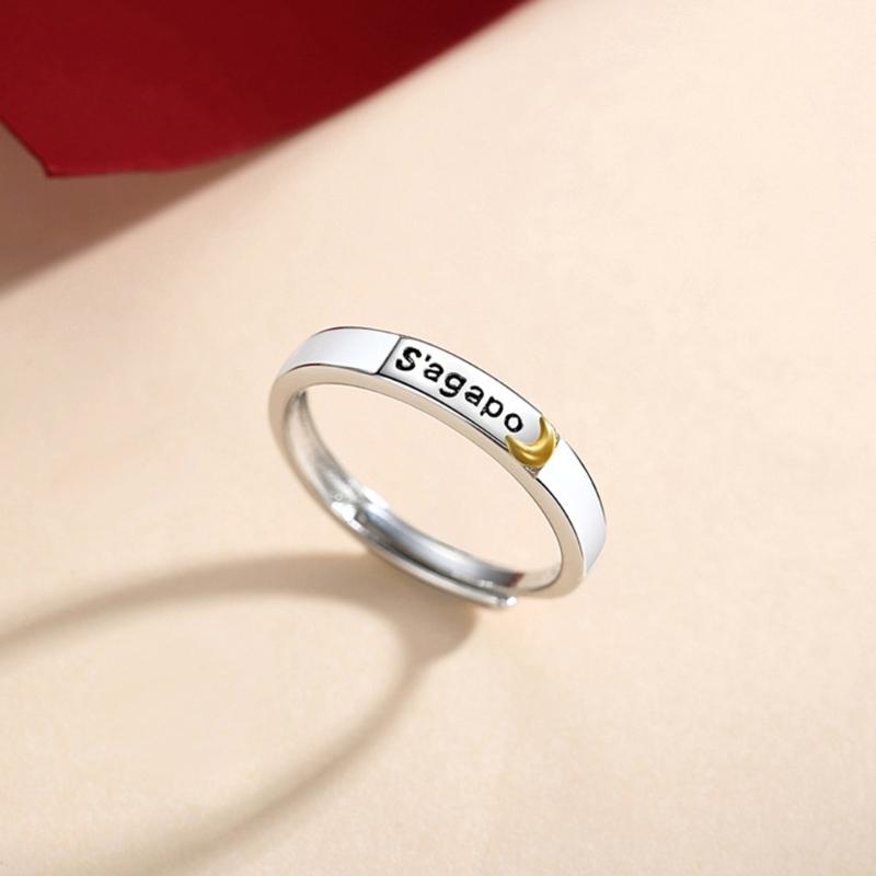 Adjustable Rings Wedding Rings Couple Rings for Festival Wearing Birthdays Anniversary Valentine's Day Scratch Resistant