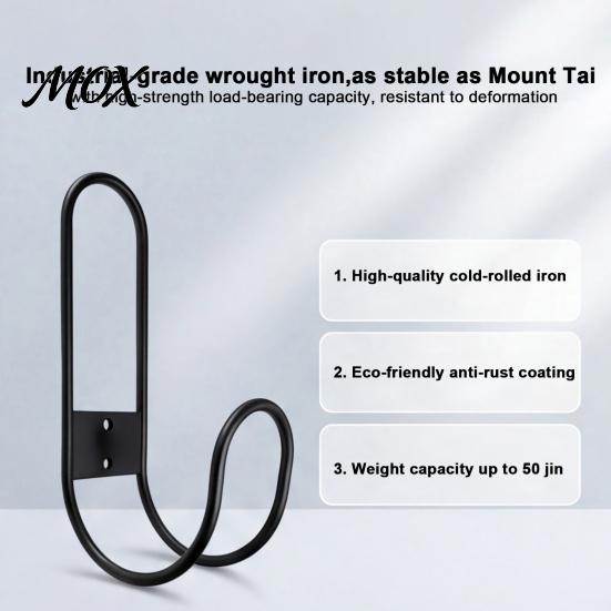 Garage Tool Organizer Heavy Duty Garden Hose Holder, Wall Mount Iron Water Indoor Cleaning Storage Hanger, Multi-functional Hook for Cables