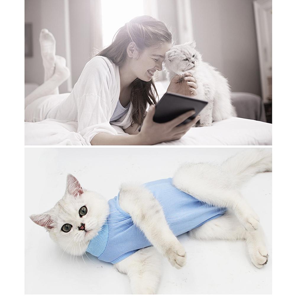 Pet Cat Surgery Suit High Elastic Breathable Anti-licking Anti-scratch Weaning Clothes Pet Supplies