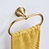 Luxury Solid Brass Bathroom Accessories Set: Towel Bar, Paper Holder, Towel Ring, Robe Hook - Complete Modern Bathroom Set