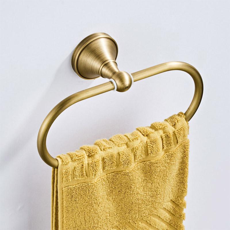Luxury Solid Brass Bathroom Accessories Set: Towel Bar, Paper Holder, Towel Ring, Robe Hook - Complete Modern Bathroom Set