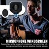 Microphone Sound Isolation Shield | Microphone Filter Reflection Reduction Shield, Microphone Soundproof Cover, Portable Noise Reduction Microphone Is