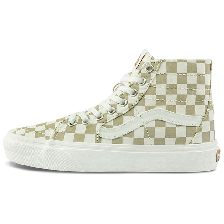 Vans Sk8 Checkerboard Casual High-Top Skate Shoes Unisex Sneakers Milk-Tea VN0A4U169FO