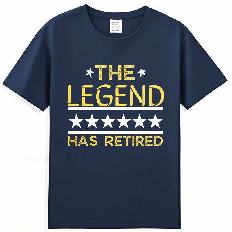 Uso Diário Verão Feminino Camiseta A Lenda Se Aposentou Design de Estrela Manga Curta Treino Gola Redonda Camiseta de algodão