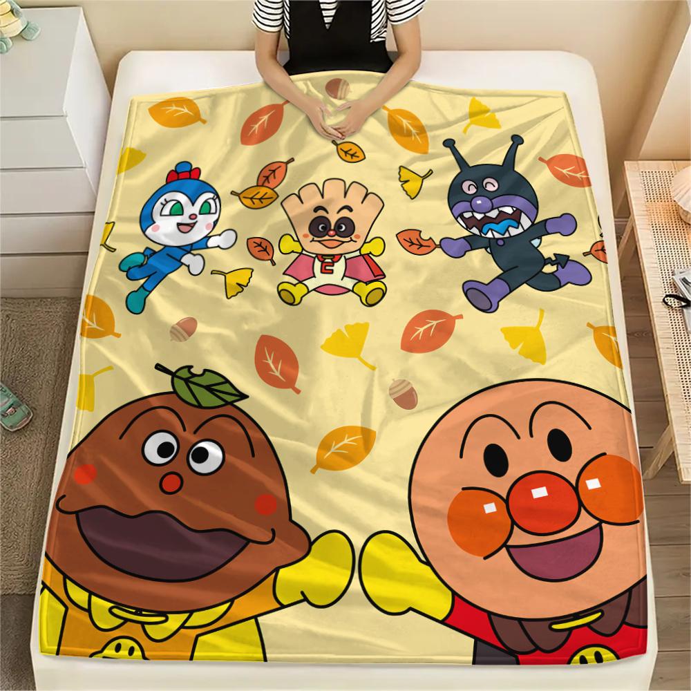 Anpanman Close up Blanket, Warm Throw for Home Bedroom, Perfect Gift for Anpanman Fans.chl 75x90cm