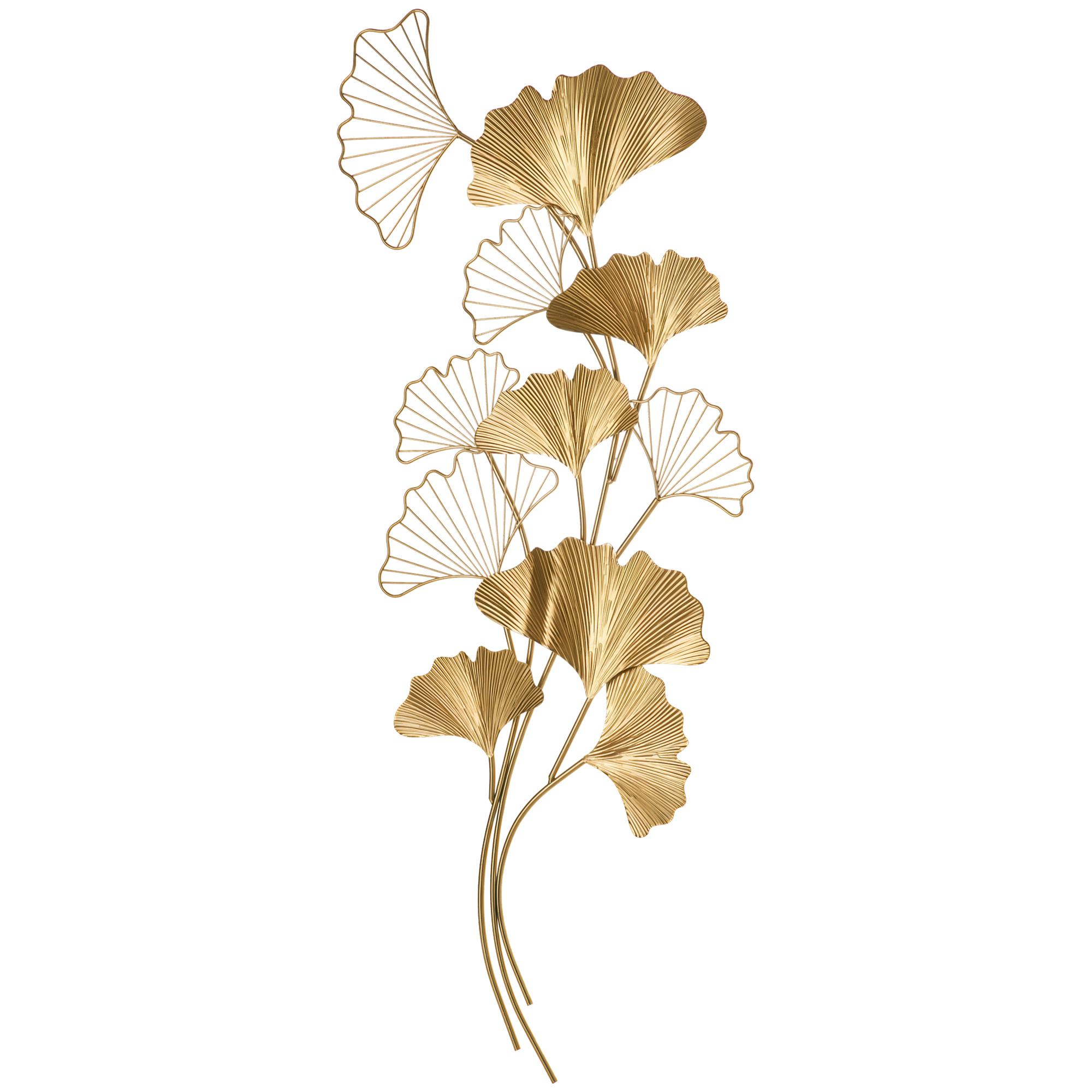 3D Metal Wall Decoration, Golden Wall