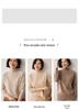Women's Cashmere Raglan Sleeve Sweater: Half-High Neck, Double Ply, Thick & Warm Base Layer for Autumn/Winter.