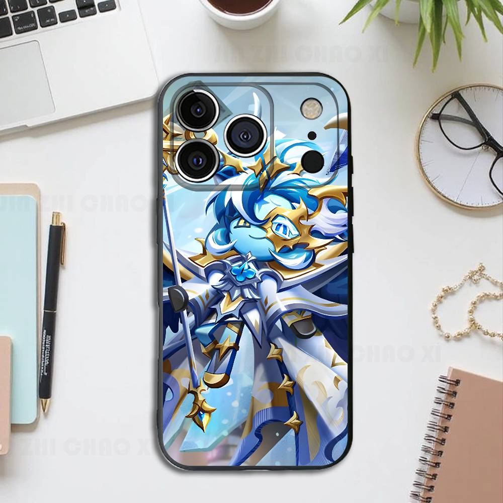 Shadow Milk Cookie Silicone Phone Case For IPhone 17 16 15 14 13 12 11 X XS Plus Pro Max Shockproof Soft Cover