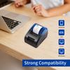 58mm Thermal Receipt Printer Desktop USB Connection Printer Barcode Logo Printing with 1 Roll Paper Inside Compatible with iOS Android Windows for Re