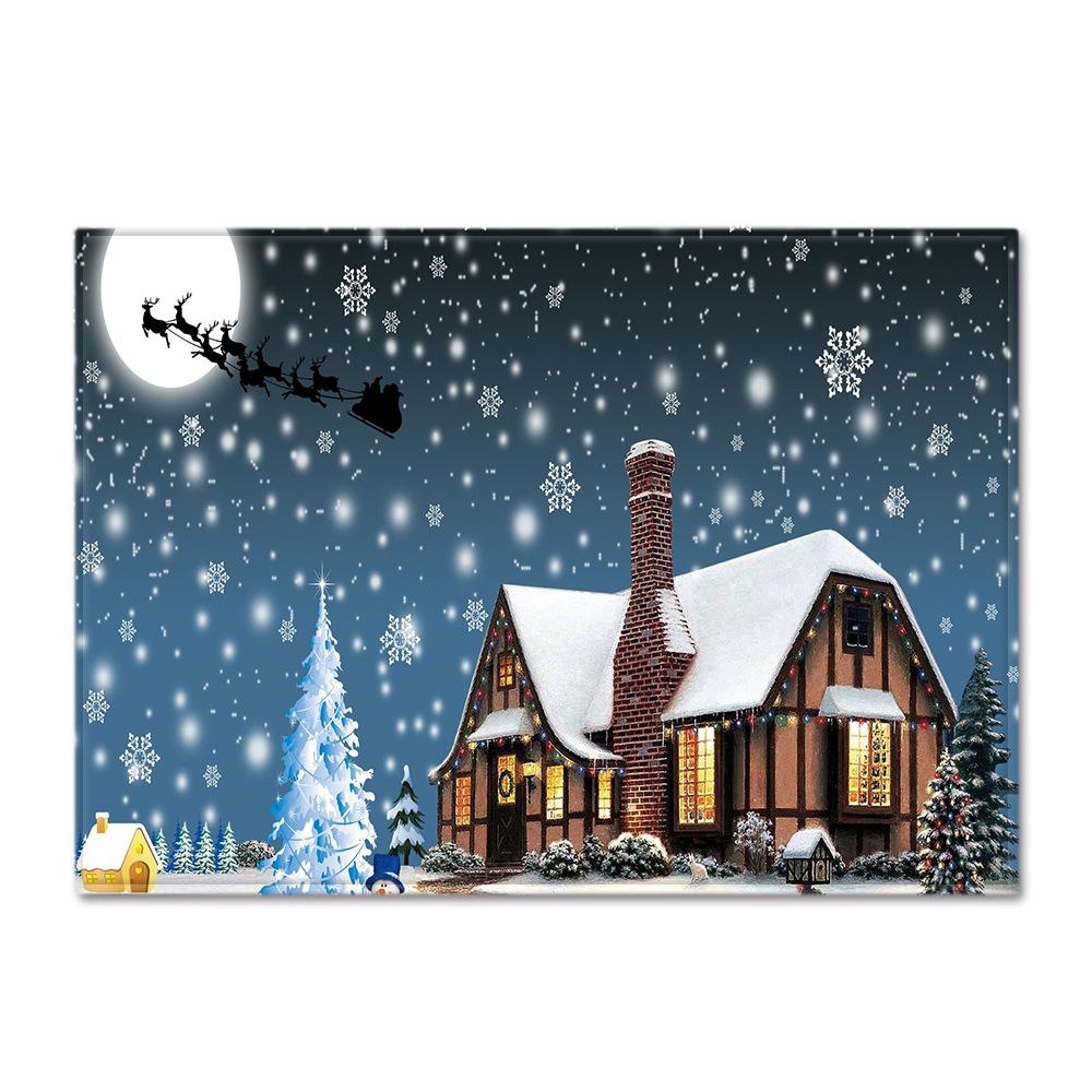 Christmas Living Room Floor Mat Bedroom Dining Room Carpet Carpet Doormat